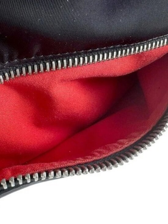 Auth FENDI ZAINO MINI Backpack Black Nylon/Fur/Silvertone - z9473 main image 6